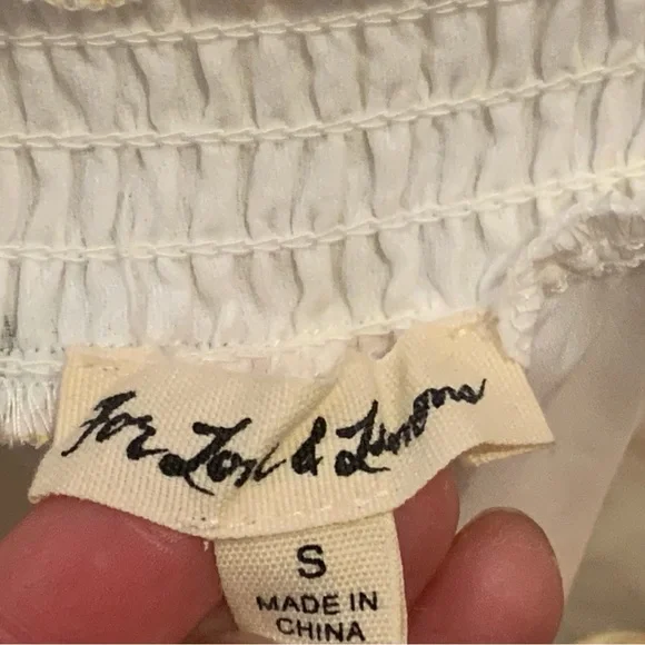 For Love And Lemons Limonada Set Bra Crop Top Matching Relaxed Shorts Pockets S - Picture 14 of 16